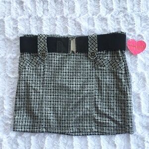Heart Soul Silver Mini Skirt